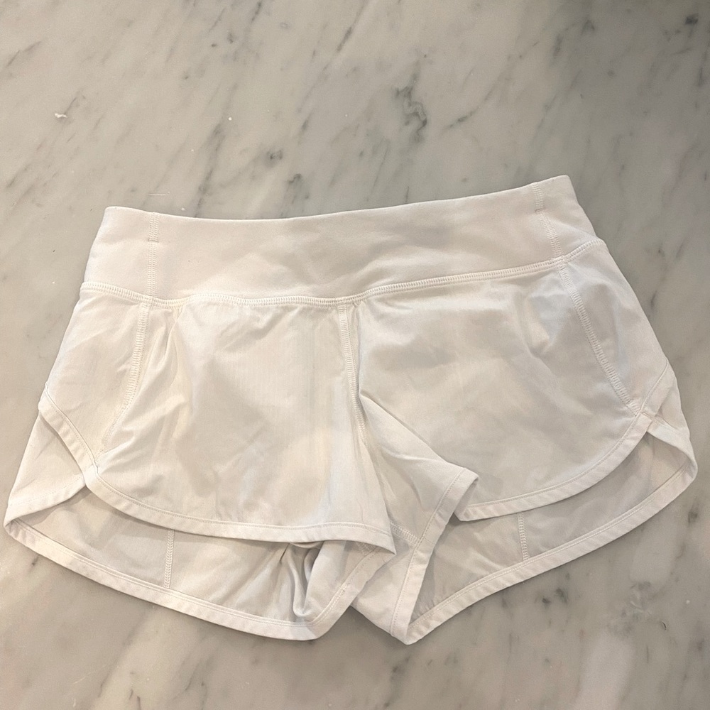 Girls Lululemon Ivivva Shorts White Size 12